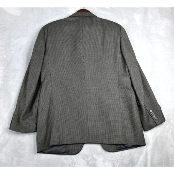 Joseph Abboud Blazer Men's 40R Gray Gingham Sport Coat Jacket - Picture 6 of 11